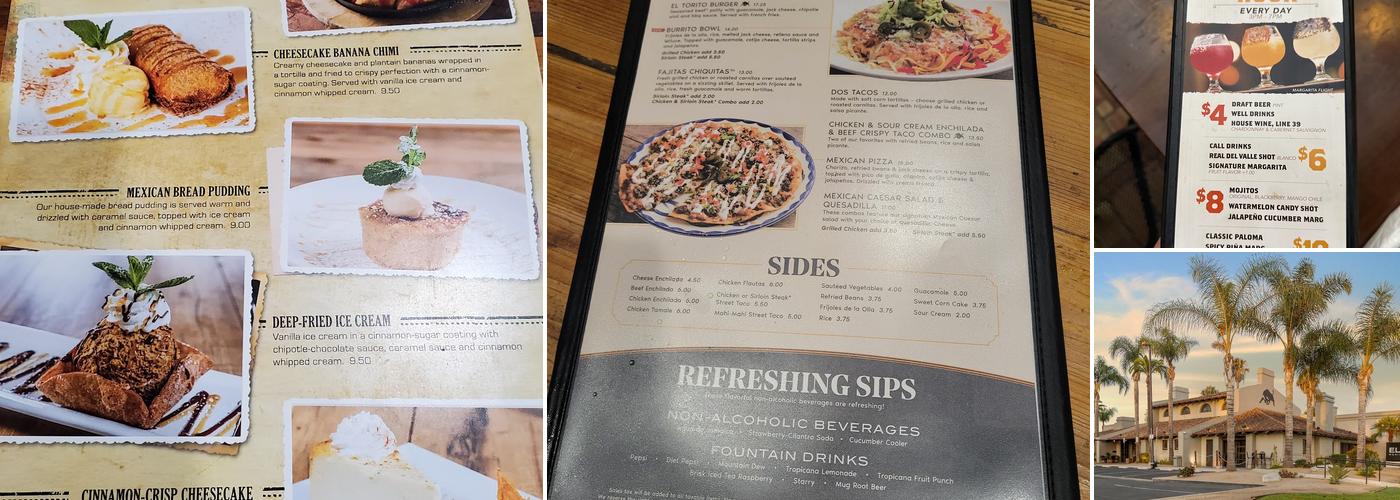 El Torito Menu
