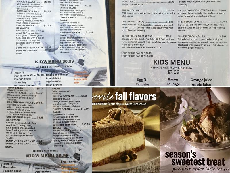 Wings Cafe Menu