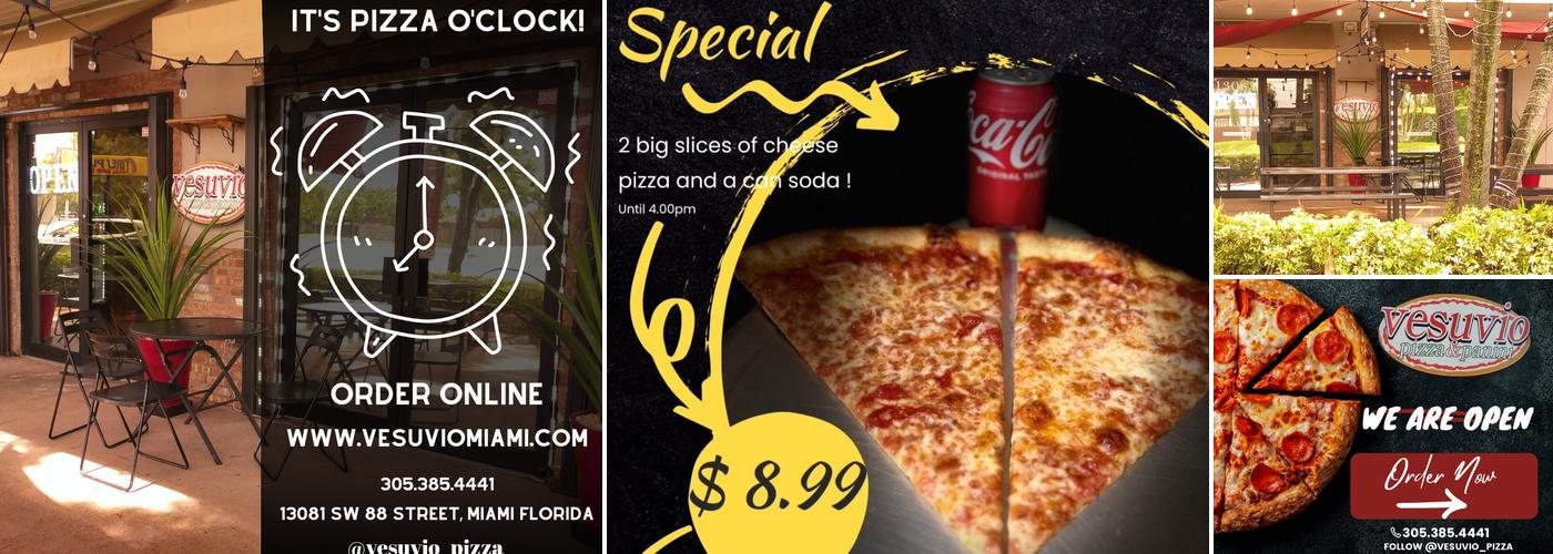 Vesuvio Pizza & Panini Menu