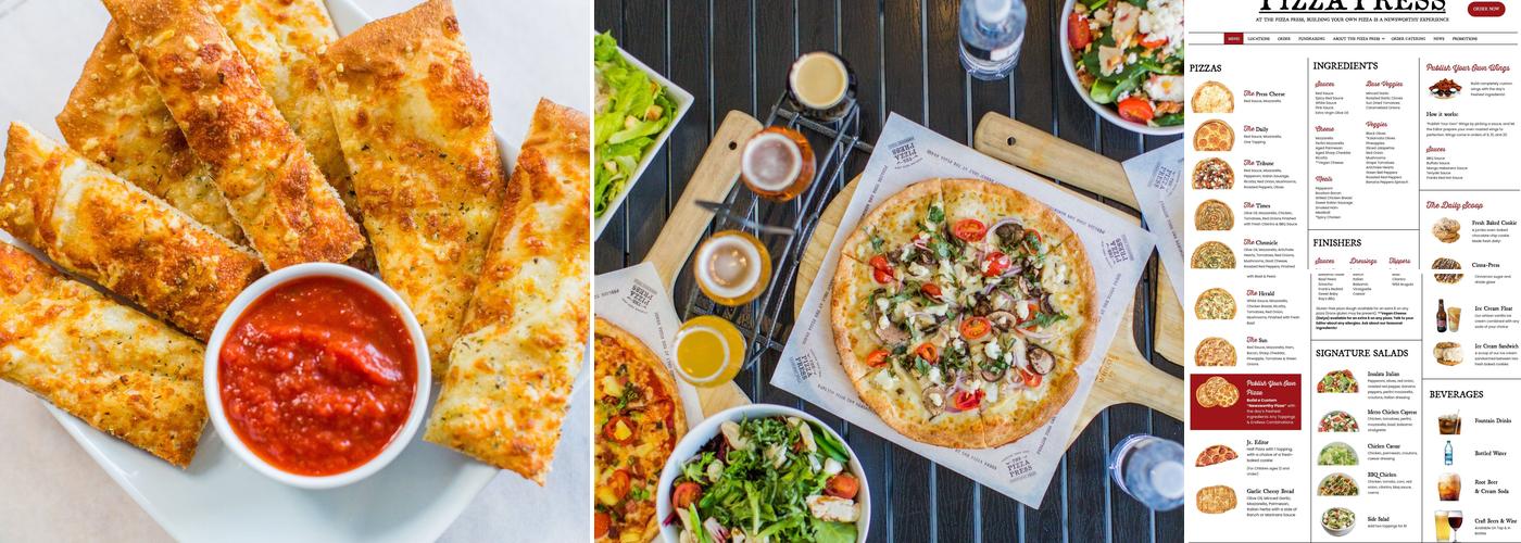 The Pizza Press Menu