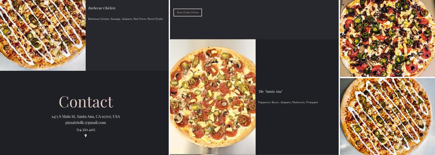 Pizza Trio Menu
