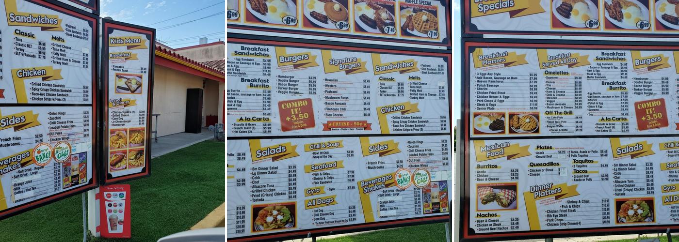 Fantastic Cafe Menu