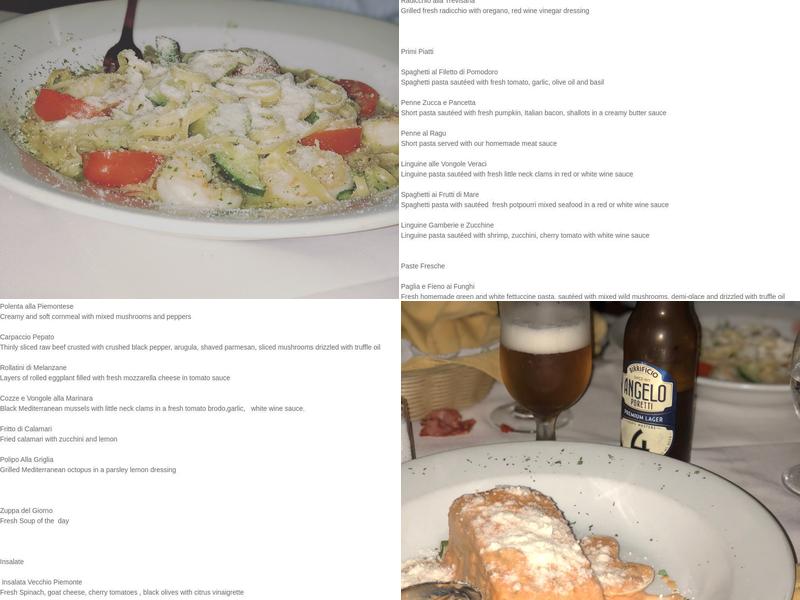 Osteria Vecchio Piemonte Menu