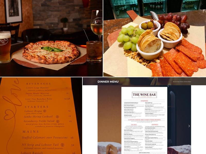 The Wine Bar at Vintner Valley Menu