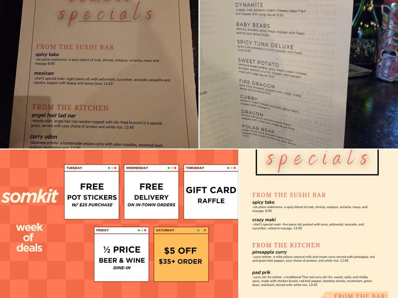 Somkit (Touch of Thai) Menu