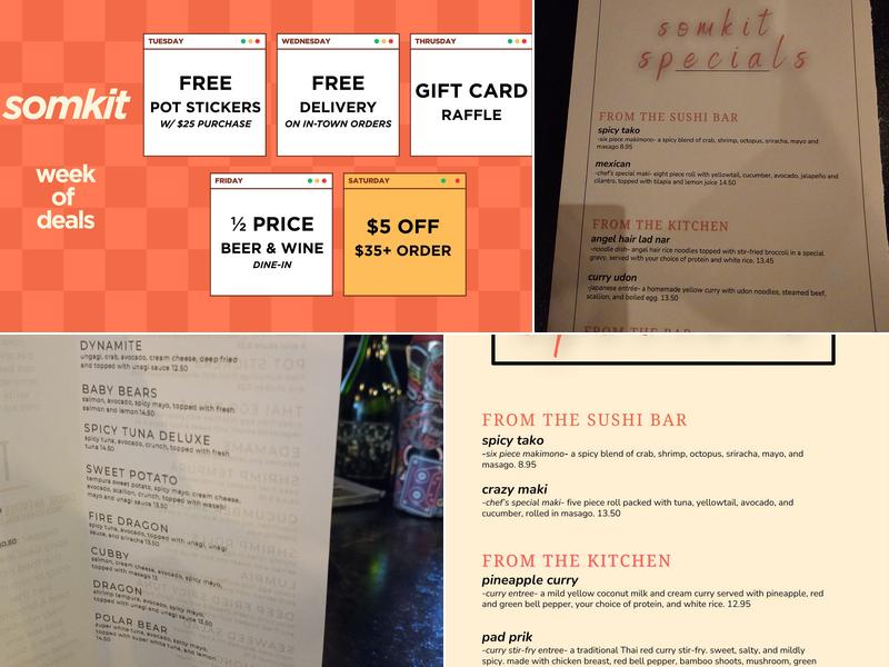 Somkit (Touch of Thai) Menu