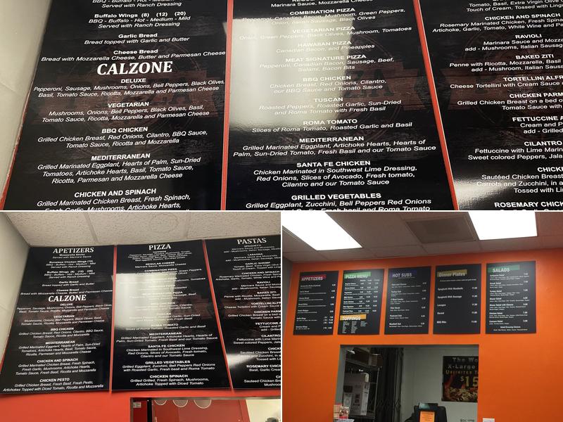 Papa Joe's Pizza Menu