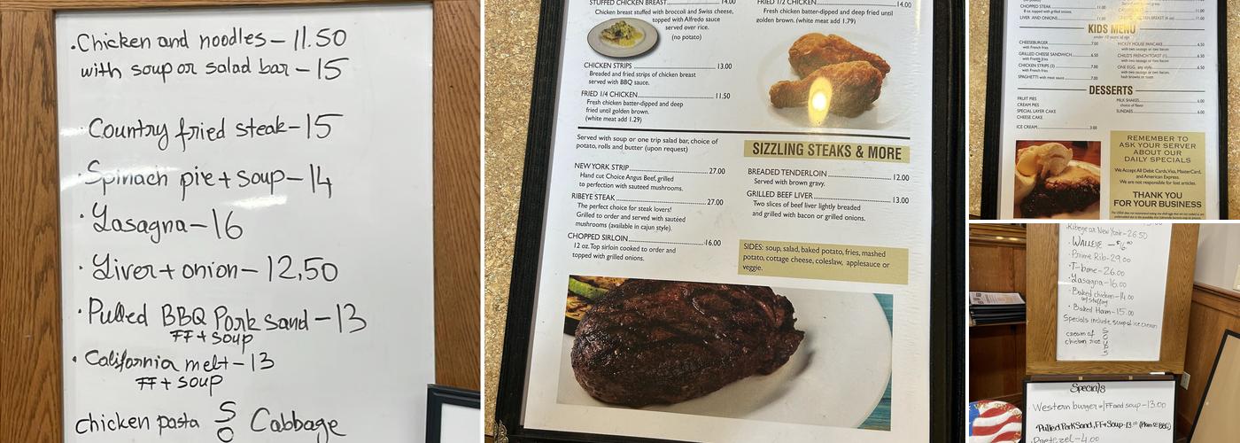 Five Brothers Cafe Menu