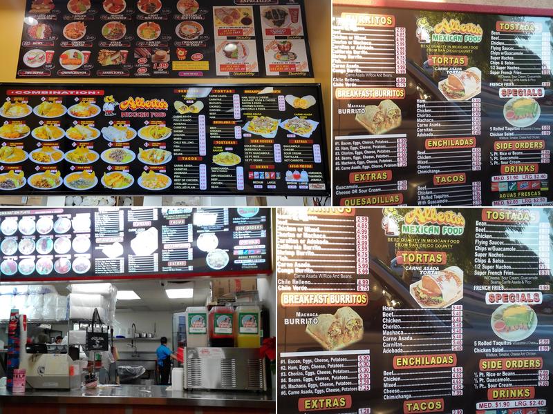 Alberto's Mexican Food Menu