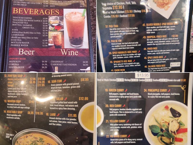 Angel | Thai Cuisine Menu