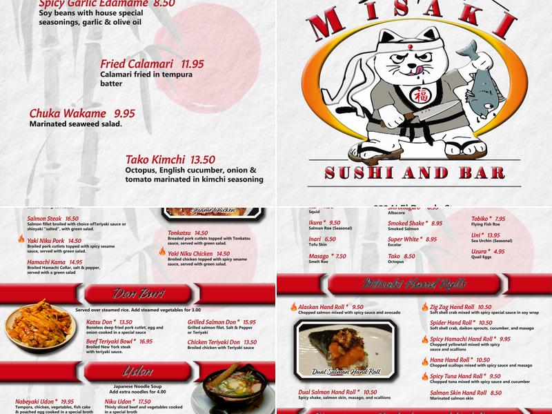 Misaki Sushi & Bar Menu