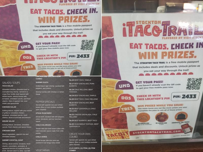 Casa Flores Menu