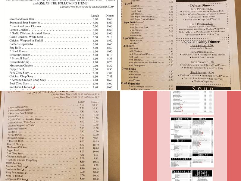 The Chopstick Menu