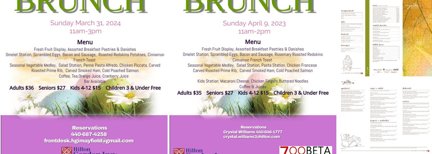 The Garden Grille & Bar Menu