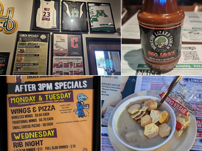 Winking Lizard Mayfield Menu