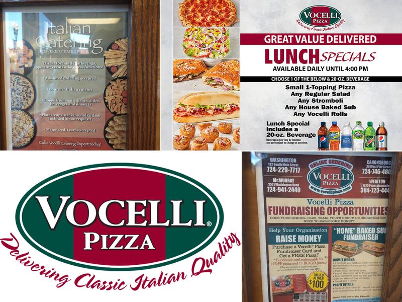 Vocelli Pizza Menu