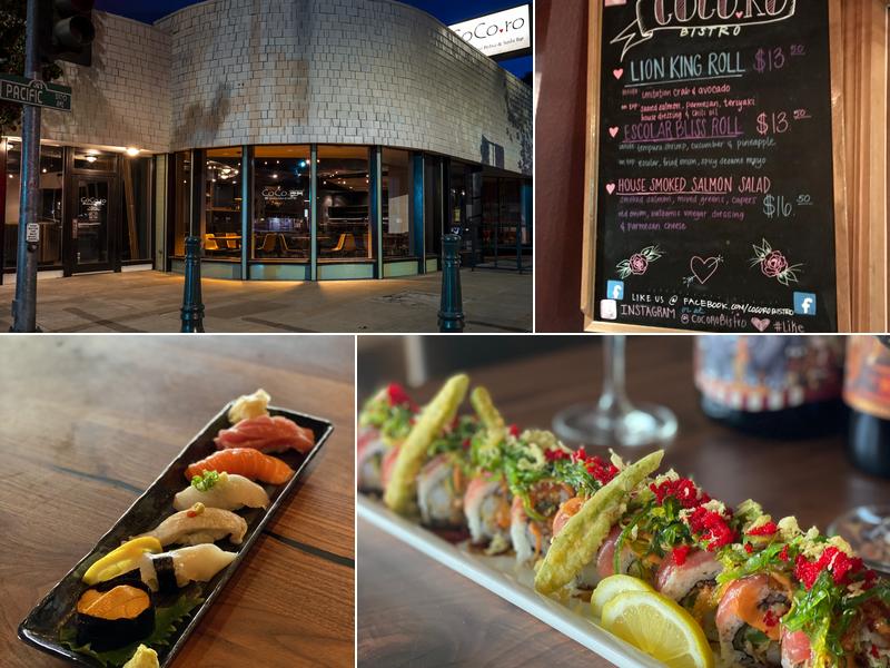 Cocoro Bistro Sushi Bar Menu