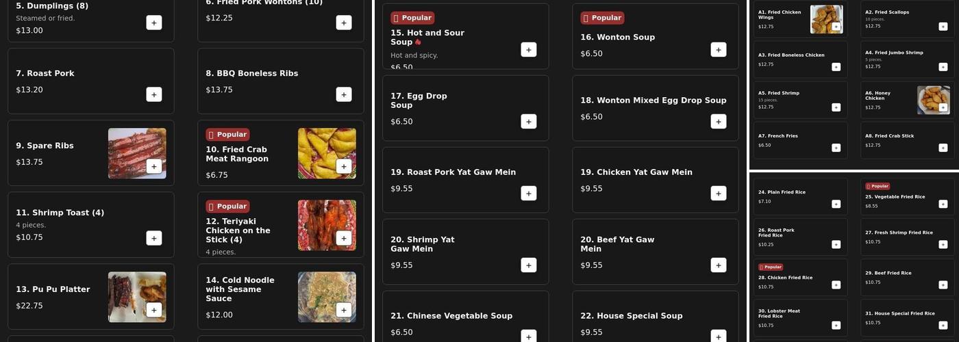 How Lee Menu