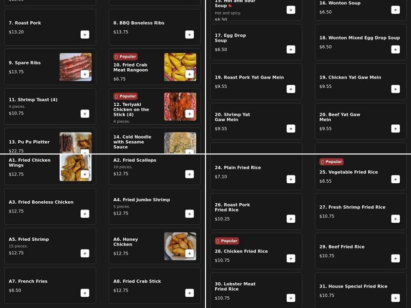 How Lee Menu