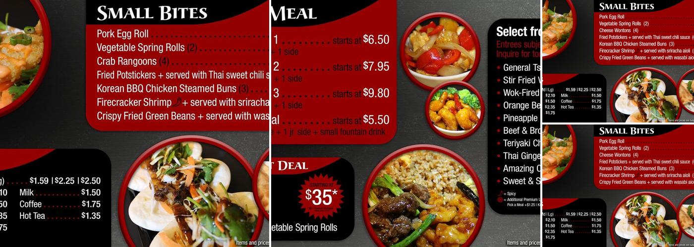 Wong's Wok Menu