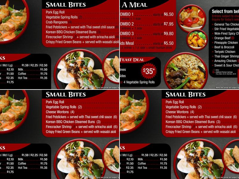 Wong's Wok Menu