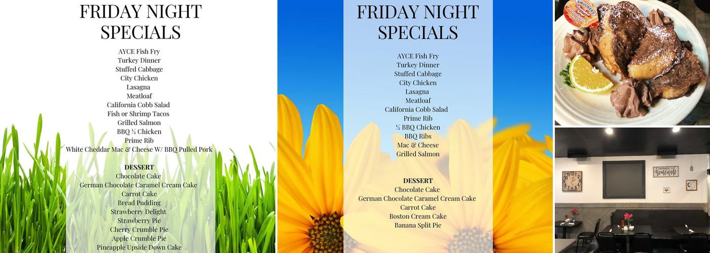 Silver Skillet Cafe Menu