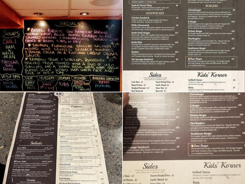 Kopper Kettle Restaurant Menu