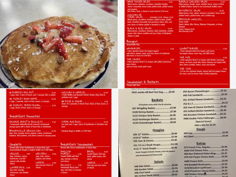 Fiddle's Menu
