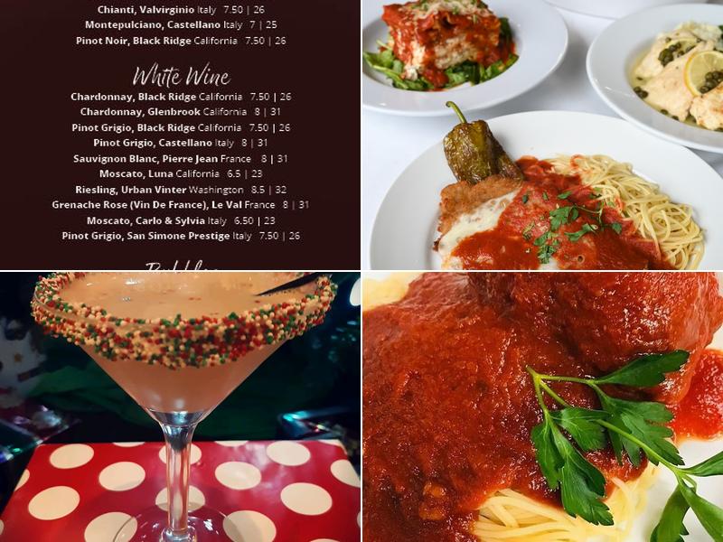 Alfredo's At the Inn Italian Restaurant Menu