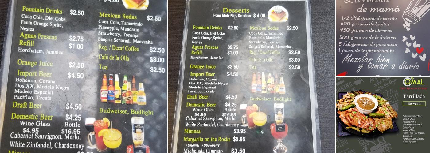 El Comal Menu