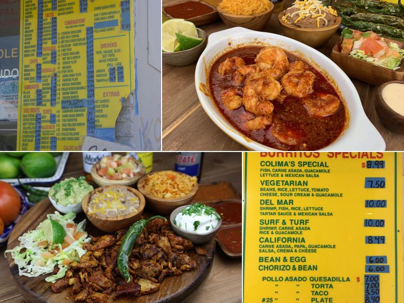 Colima's Mexican Food Menu