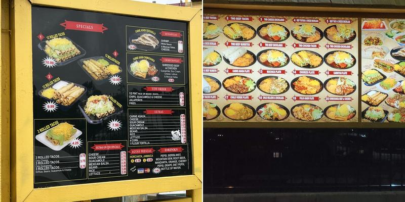 Hilberto's Mexican Food Menu