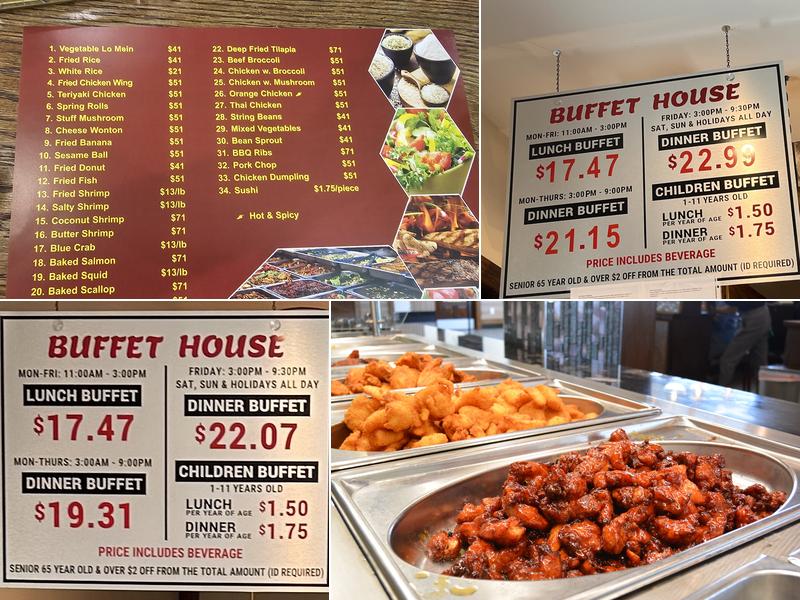 Buffet House Menu