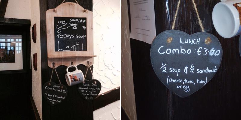 Cosy Corner Menu