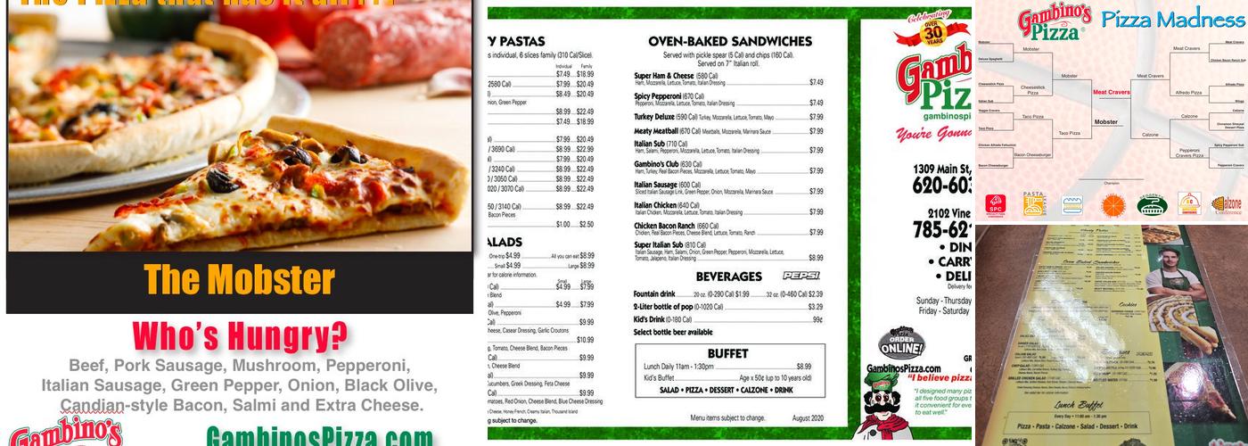 Gambino's Pizza Menu