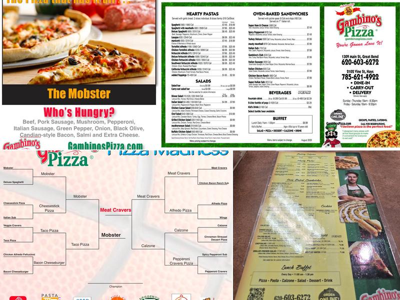 Gambino's Pizza Menu