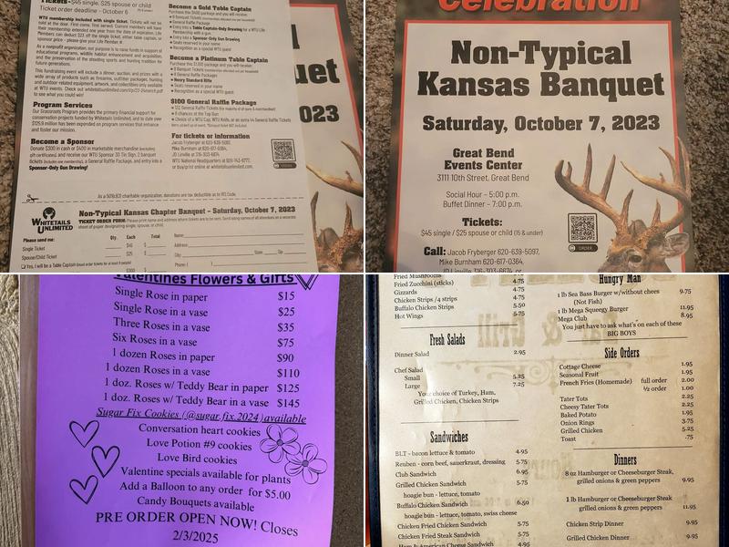 Squeegy's Bar & Grill Menu