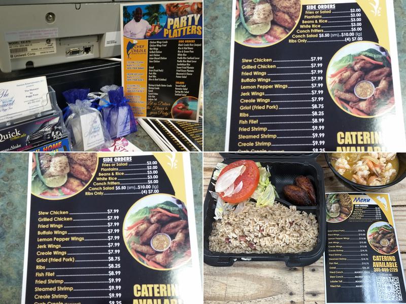 Chef Creole Seasoned Restaurant Menu