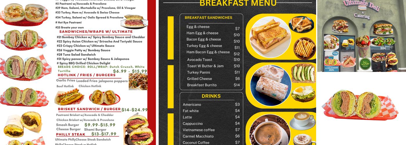 The Ultimate Deli Cafe & Catering Menu