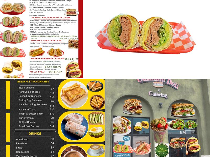 The Ultimate Deli Cafe & Catering Menu