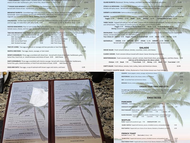 Keys Bite Menu