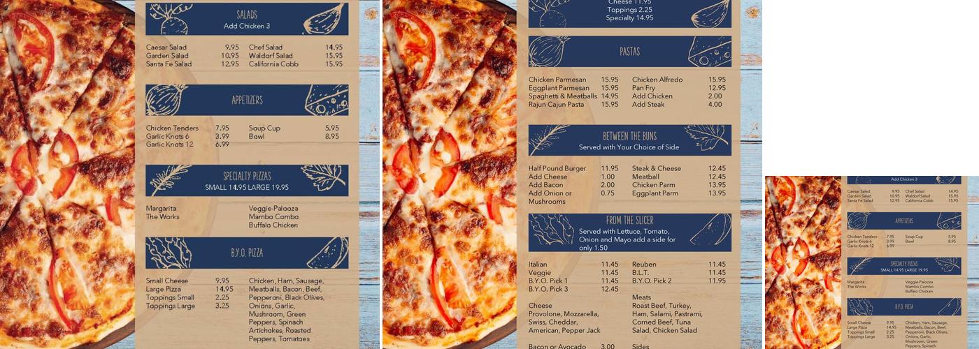 Chad's Deli & Bakery Menu