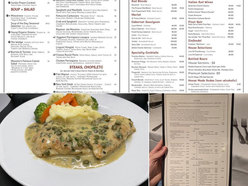 Massimo's Menu