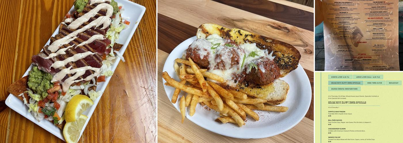 Sharkey’s Sharkbite Grill Menu