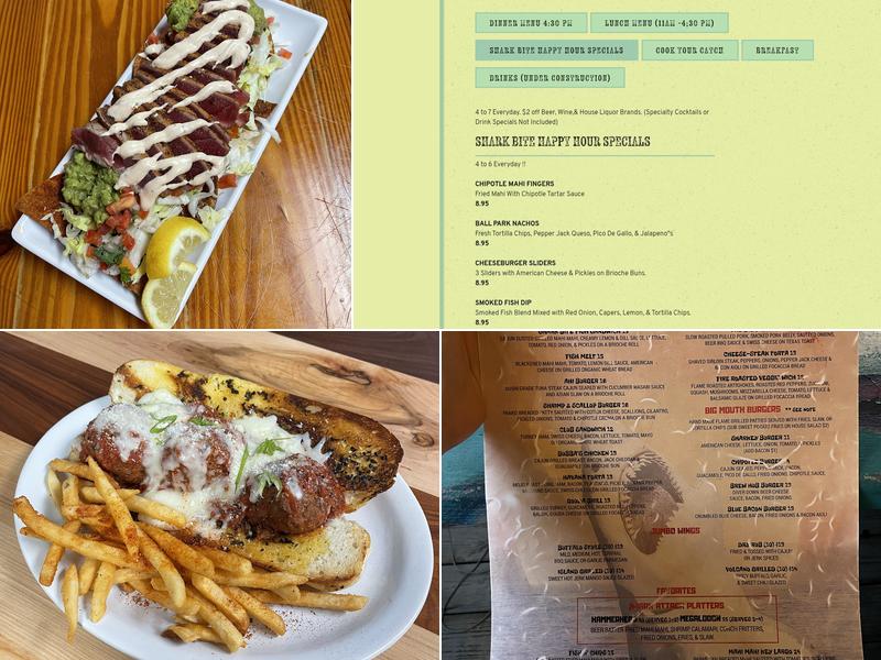 Sharkey’s Sharkbite Grill Menu