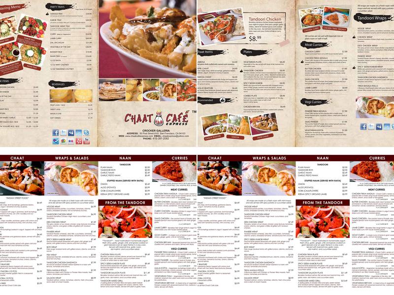 Chaat Cafe Menu