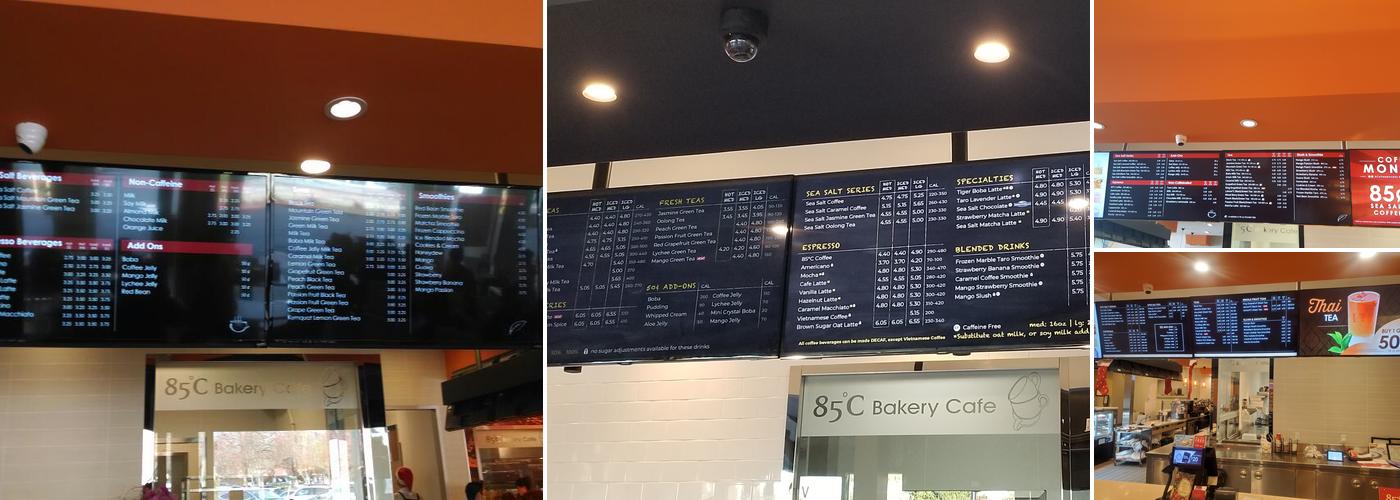 85°C Bakery Cafe - Newark Menu