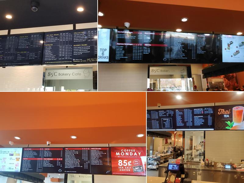 85°C Bakery Cafe - Newark Menu