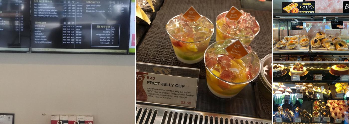 85°C Bakery Cafe - Milpitas Menu