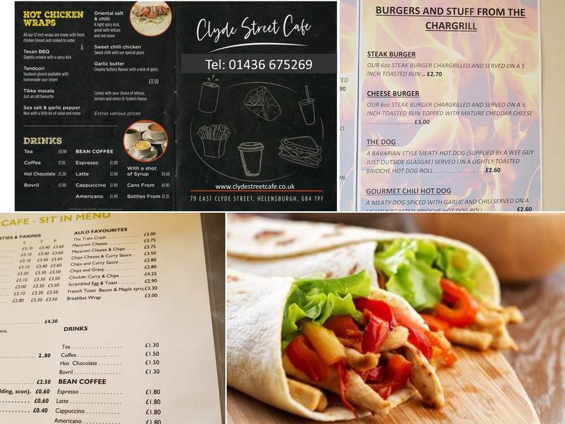 Clyde St. Cafe Menu